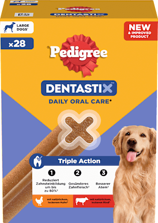 Hunde Kausnack Dentastix Zahnpflege für große Hunde Pedigree
