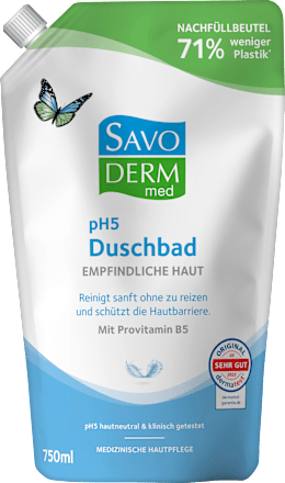 Duschgel pH5 empfinsliche Haut Nachfüllpack Savoderm med