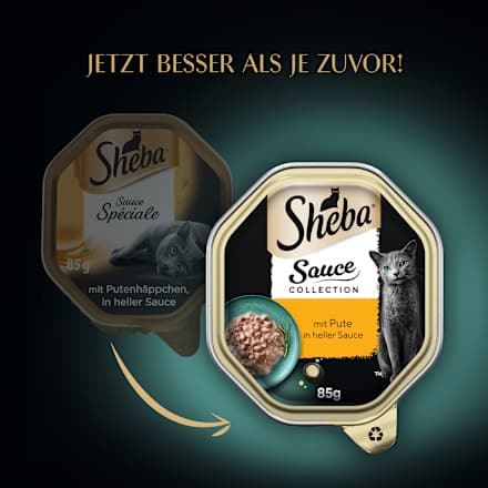 Nassfutter Katze Sauce Collection mit Pute Sheba