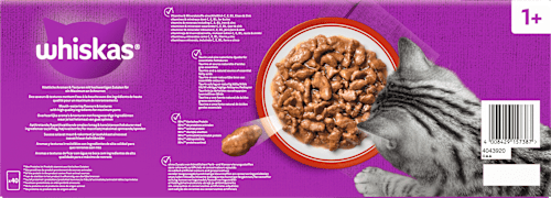 Nassfutter Katze 1+ Klassische Auswahl Mega Pack Whiskas