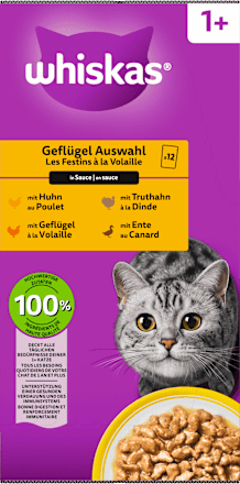 Nassfutter Katze 1+ Geflügelauswahl Whiskas