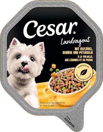 Nassfutter Hund landragout mit Geflügel Cesar