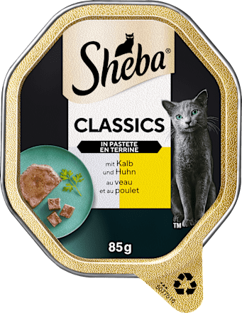Nassfutter Katze Classics Pastete mit Kalb und Huhn Sheba