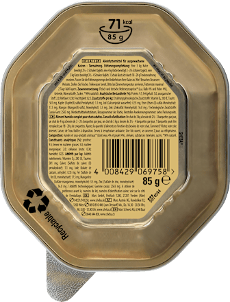 Nassfutter Katze Classics Pastete mit Kalb und Huhn Sheba