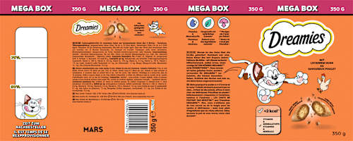 Katzenleckerli mit Huhn Mega Box Dreamies