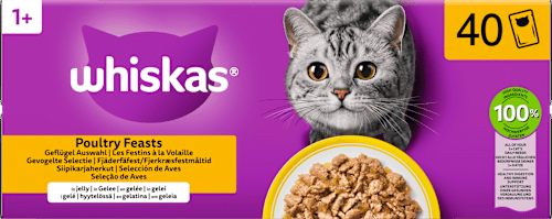 Nassfutter Katze 1+ Geflügelauswahl Mega Pack Whiskas