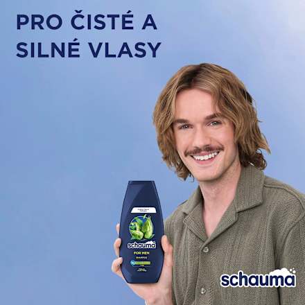 šampon pro muže s chmelovým extraktem schauma
