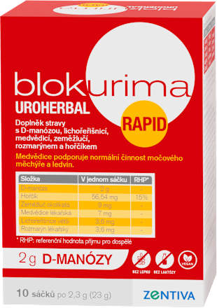 sáčky UROHERBAL RAPID 10x2,3g blokurima