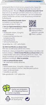 Hitri test za zdravo črevo Mivolis
