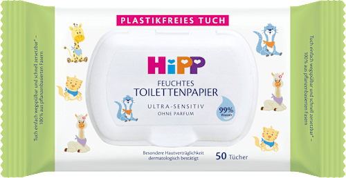 Feuchtes Toilettenpapier Ultra-Sensitiv HiPP Babysanft