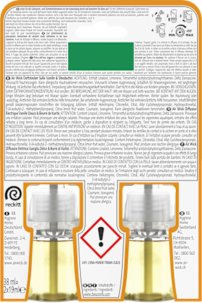 Lufterfrischer Duftstecker Süße Vanille & Sheabutter Nachfüllpack (2x19 ml) AIR WICK