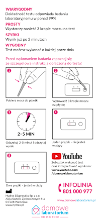 Test ciążowy płytkowy HYDREX