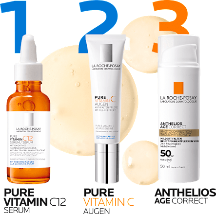 LA ROCHE-POSAY Pure Vitamin C12 Serum, Anti-Falten Serum Konzentrat LA ROCHE-POSAY