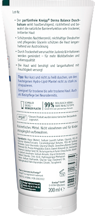 Sprchovací balzam Derma Balance Kneipp