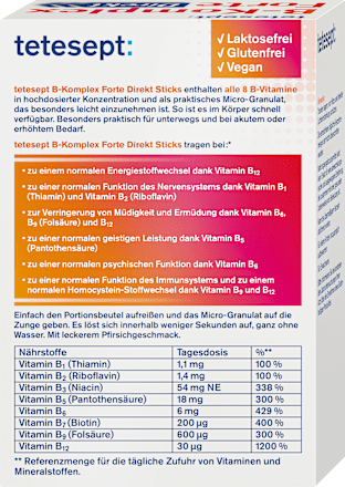 Direkt-Sticks B-Komplex Forte tetesept