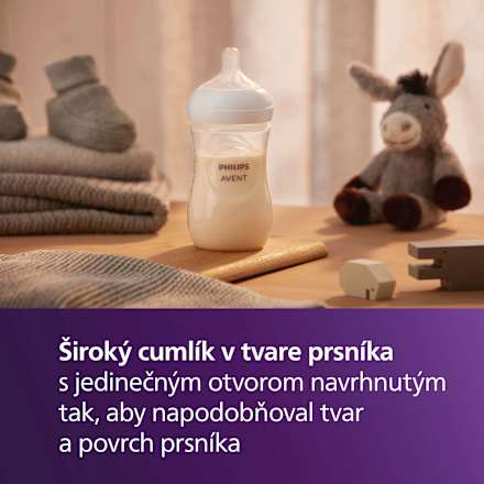 Dojčenská fľaša Natural Response, 260 ml - 3-6m PHILIPS AVENT