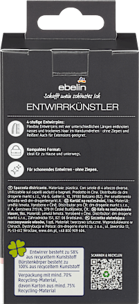 Spazzola districante per capelli assort. ebelin PROFESSIONAL
