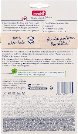Reinigungstuch Echtes Fensterleder Profissimo