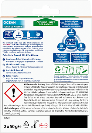 WC-Stein Türkis Aktiv+ Ocean BLUE STAR