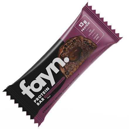 Proteinriegel Triple Chocolate Fudge fayn.