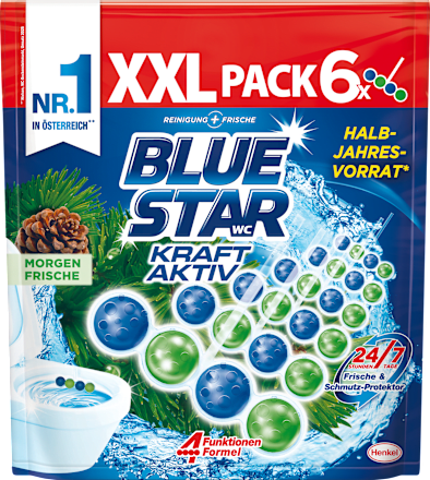 WC-Stein Kraft-Aktiv Morgenfrische XXL Pack (6x50g) BLUE STAR
