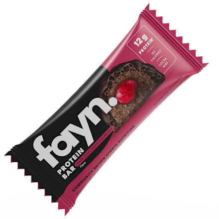 Proteinriegel Dark Chocolate Raspberry fayn.