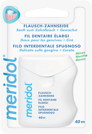 Zahnseide Flausch gewachst meridol