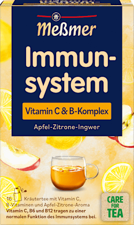 Kräutertee, Immunsystem mit Vitamin C & B-Komplex (16 Beutel) Meßmer