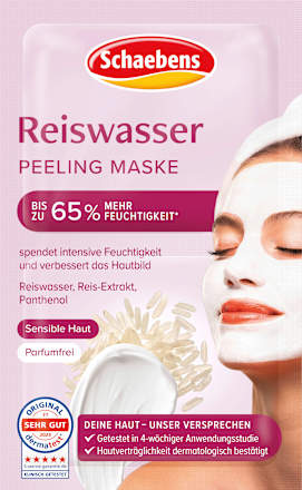 Gesichtsmaske Peeling Reiswasser (2x5 ml) Schaebens