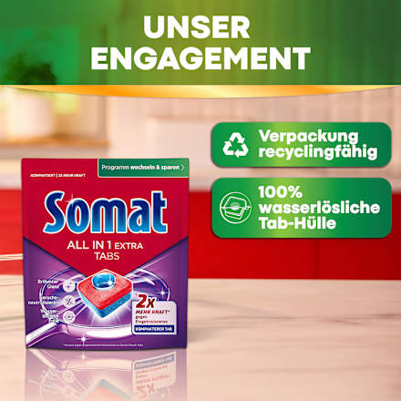 Spülmaschinen-Tabs All in 1 Extra Somat