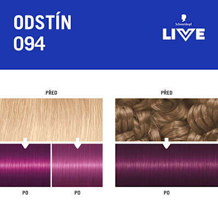 LIVE barva na vlasy Purple Punk 94 Schwarzkopf LIVE