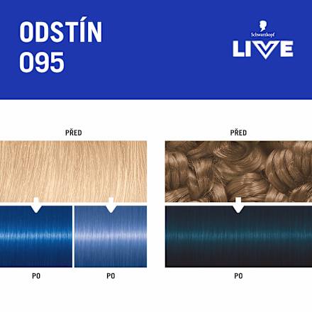 LIVE barva na vlasy Electric Blue 095 Schwarzkopf LIVE