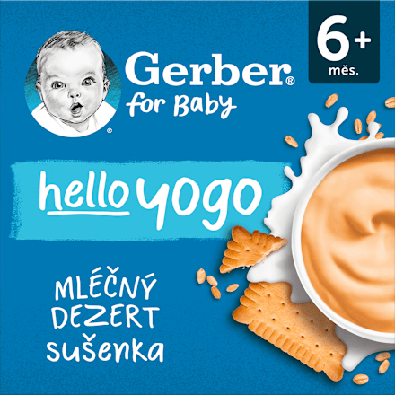 hello yogo mléčný dezert se sušenkami 4x100g Gerber