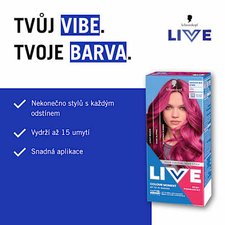 LIVE barva na vlasy Shocking Pink 93 Schwarzkopf LIVE