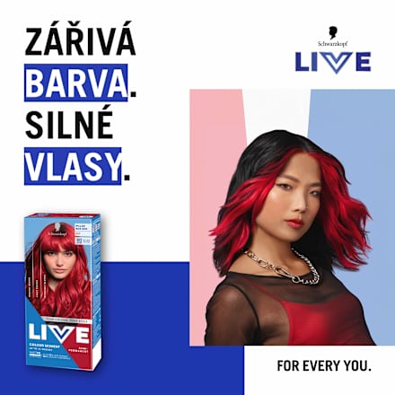LIVE barva na vlasy Pillar box Red 92 Schwarzkopf LIVE
