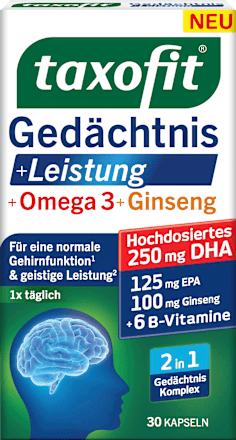 Gedächtnis + Leistung Kapseln taxofit