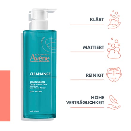Avène Cleanance Reinigungsgel unreine Haut Avène