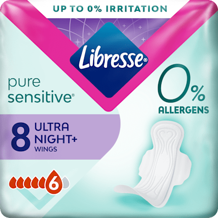 Pure Sensitive absorbante de noapte Libresse