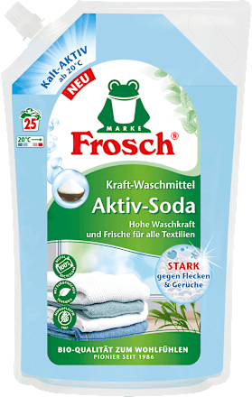Vollwaschmittel Flüssig Soda 
 Frosch