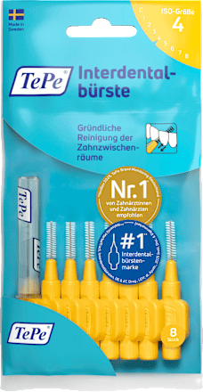 Interdentalbürsten gelb 0,7 mm ISO 4 TePe