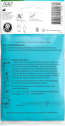 Interdentalbürsten grün 0,8 mm ISO 5 TePe