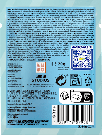 Kinder Badezusatz Sprudelbad Bade Fizzer Bluey sortiert CRAZE