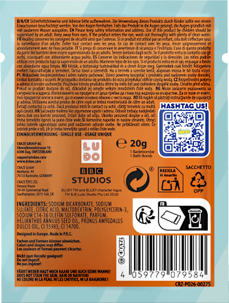 Kinder Badezusatz Sprudelbad Bade Fizzer Bluey sortiert CRAZE