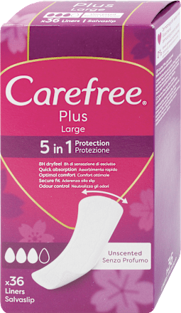 Salvaslip Plus Large Protezione 5 in 1 Carefree