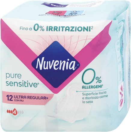 Assorbenti Pure Sensitive ultra + con ali Nuvenia