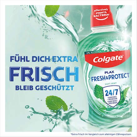 Mundspülung Plax Fresh & Protect Soft Mint Colgate