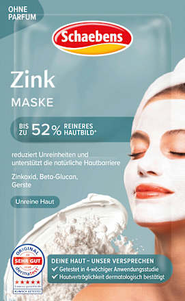 Gesichtsmaske Zink (2 x 5 ml) Schaebens