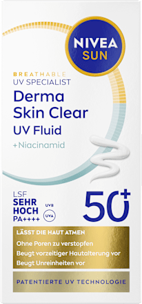 Sonnenfluid Gesicht Derma Skin Clear UV Fluid LSF 50+ NIVEA SUN