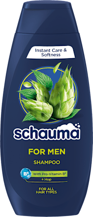 šampon pro muže s chmelovým extraktem schauma