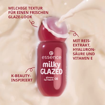 Lipbalm Glossy Milky Glazed 06 Cherry On Top essence